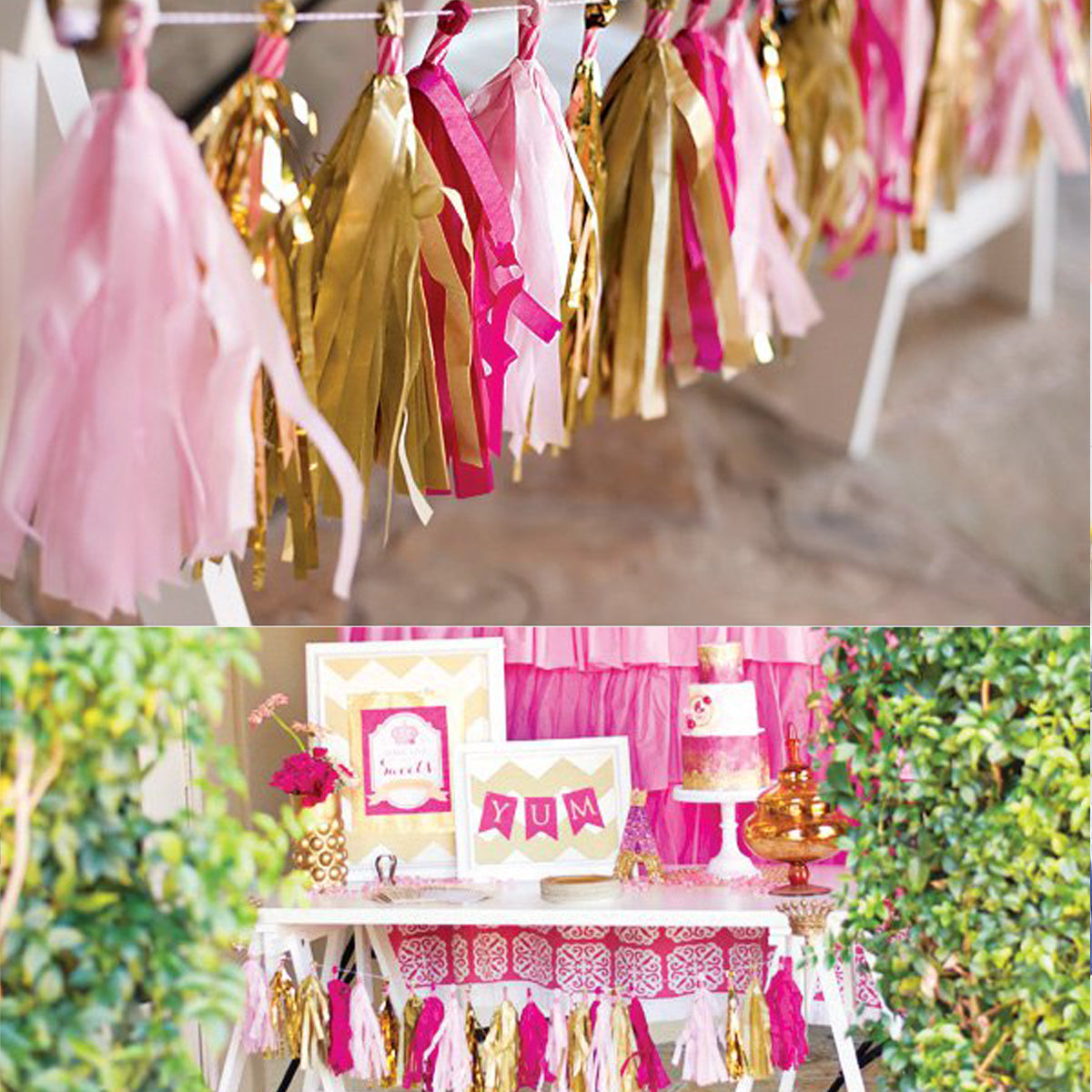 All colours Make your own Paper Tissue Tassel Garland more than 50 colours 5-Pack each