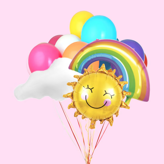 Sun Cloud Rainbow Balloon Bundle