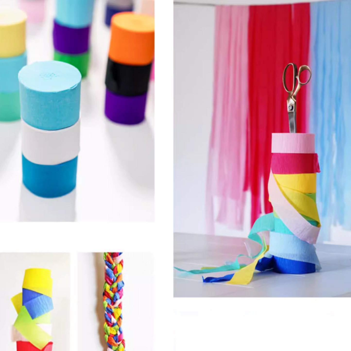 Crepe Paper Streamer Rolls kit