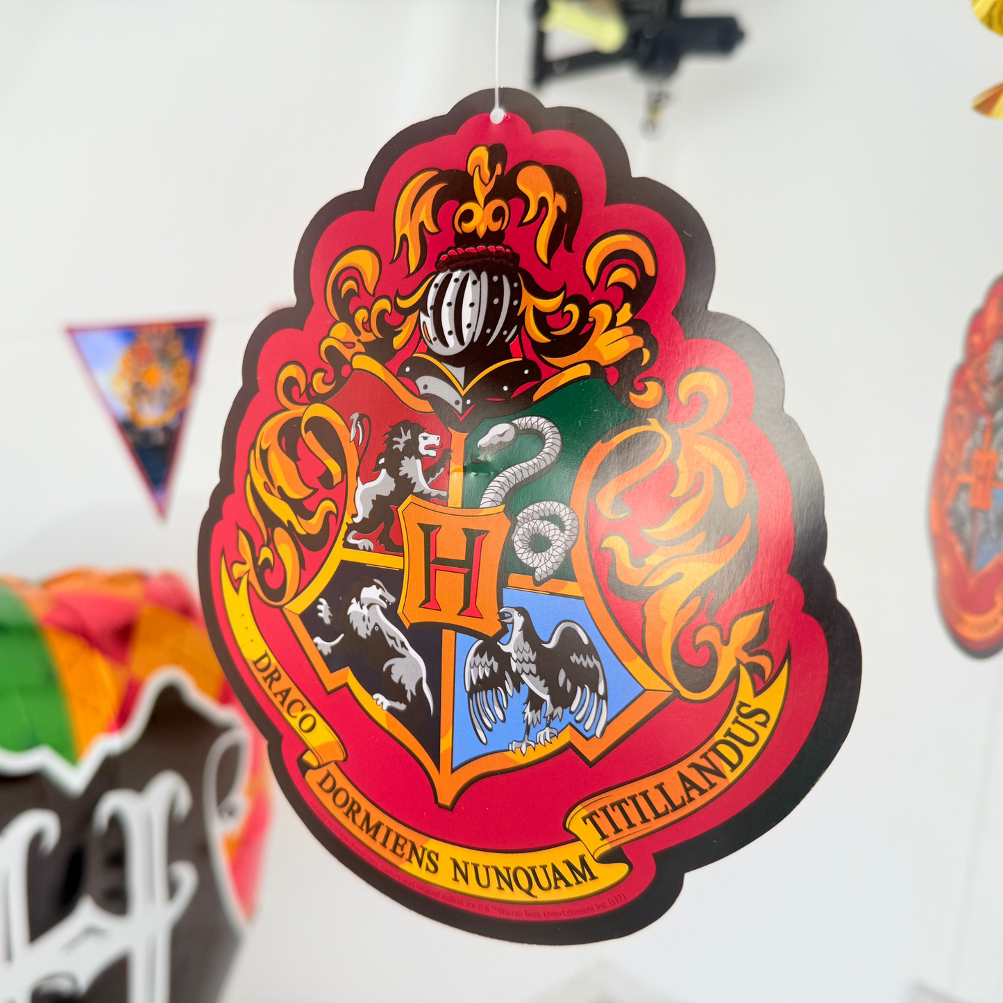 Personalised Harry Potter hogwarts movie Balloon bouquet stand display