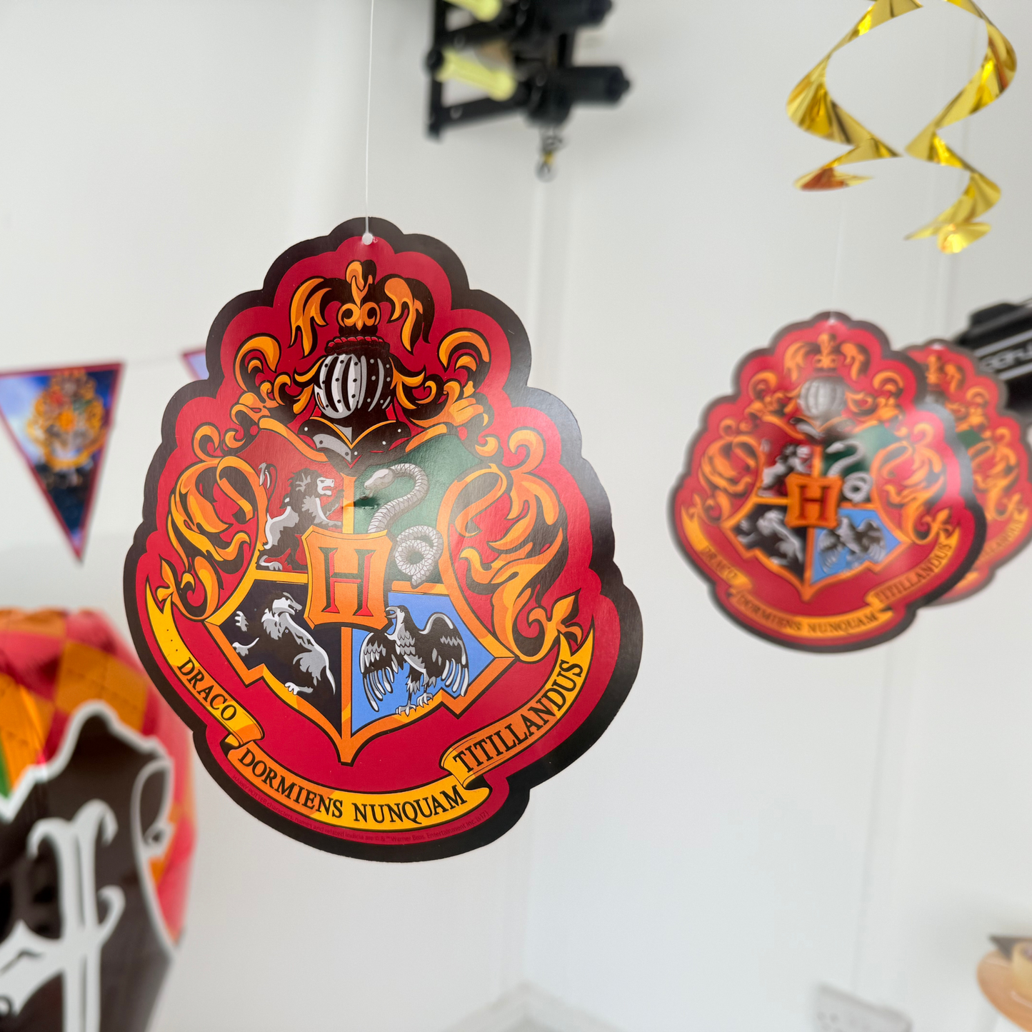 Personalised Harry Potter hogwarts movie Balloon bouquet stand display