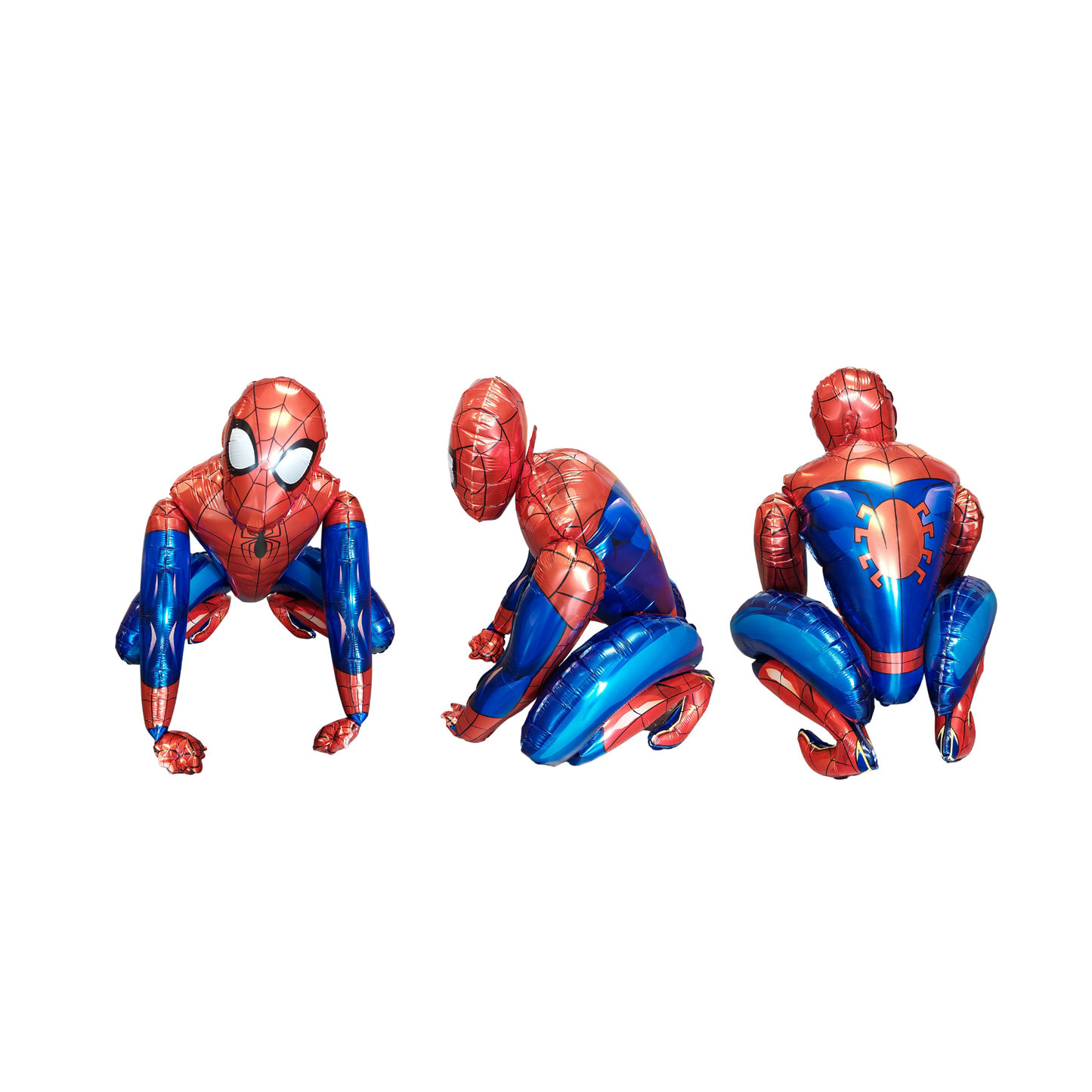 Marvel universe avengers 3D foil Spiderman blue red black latex balloon sculpture bouquet bundle bunting for boys kids birthday party