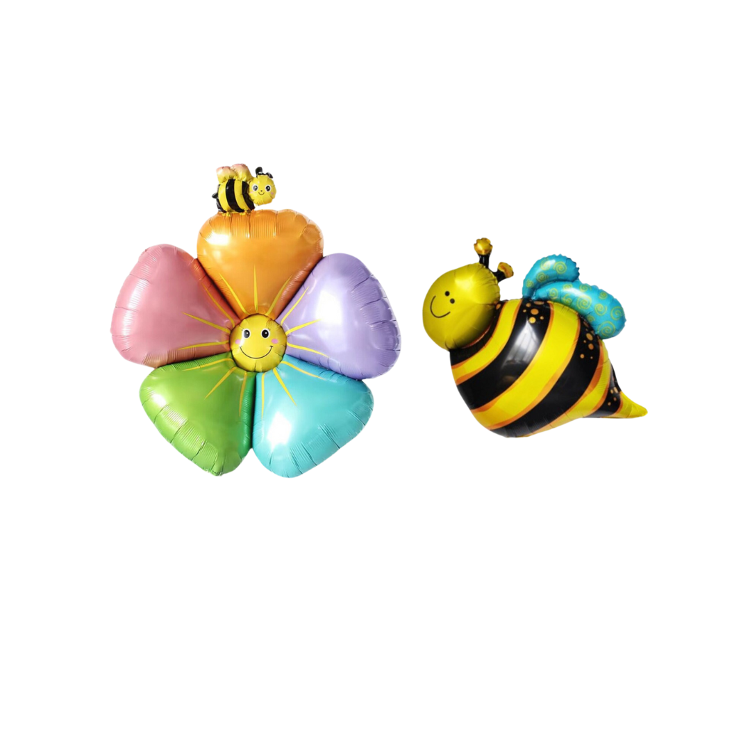 Spring Easter bee flowers balloon children adults birthday party balloon bundle