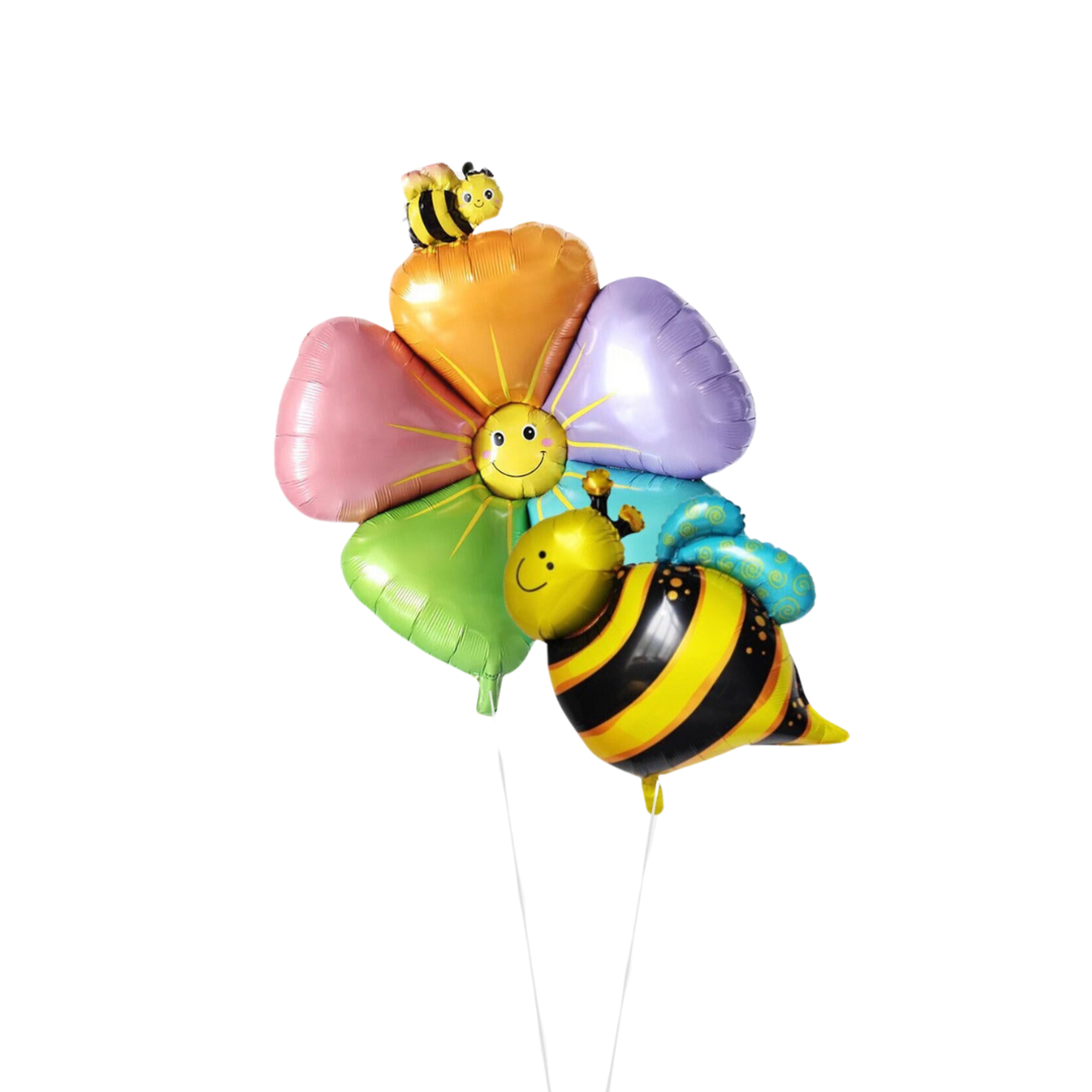 Spring Easter bee flowers balloon children adults birthday party balloon bundle