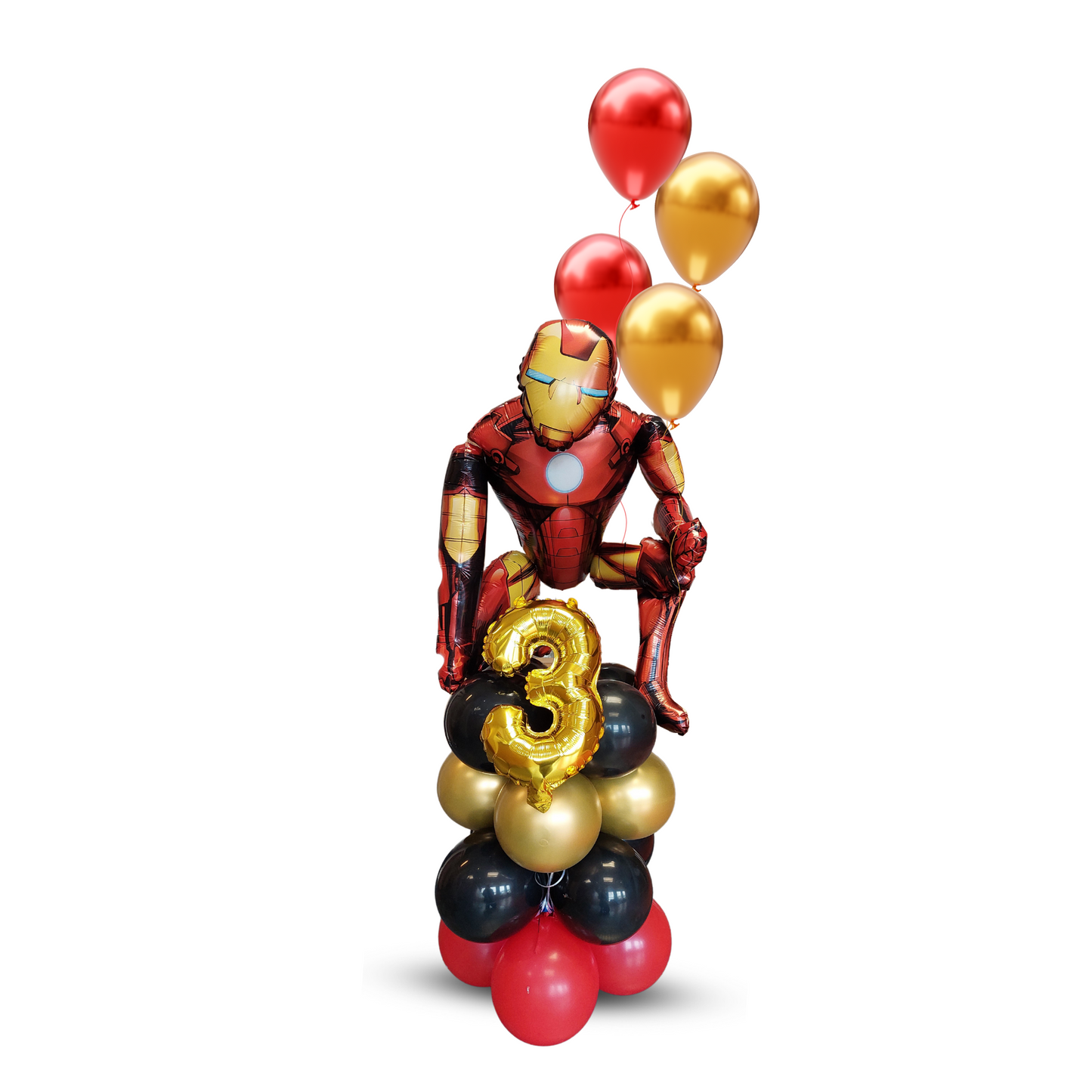 Marvel universe avengers 3D foil Spiderman blue red black latex balloon sculpture bouquet bundle bunting for boys kids birthday party