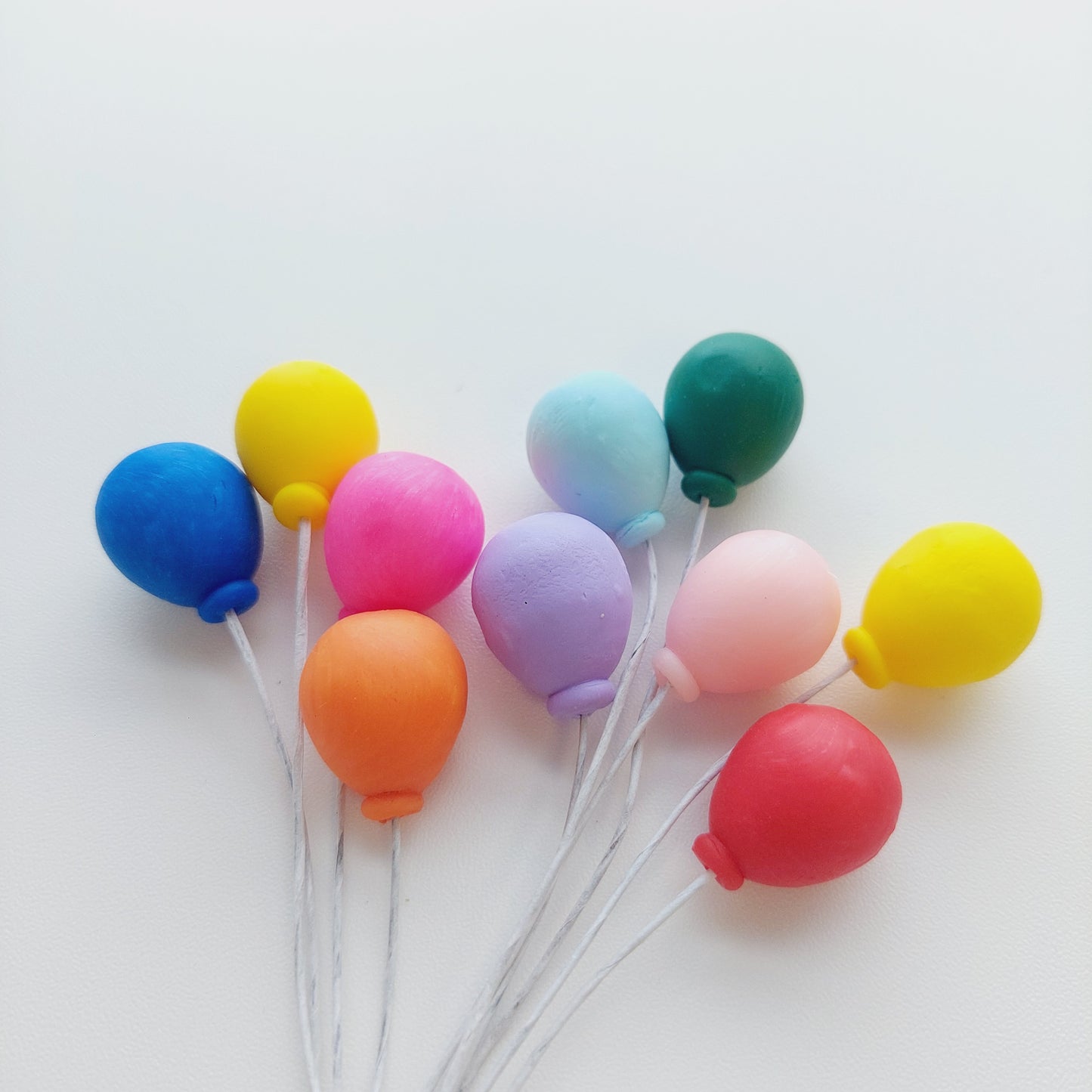 Happy cloud rainbow and balloons cake topper