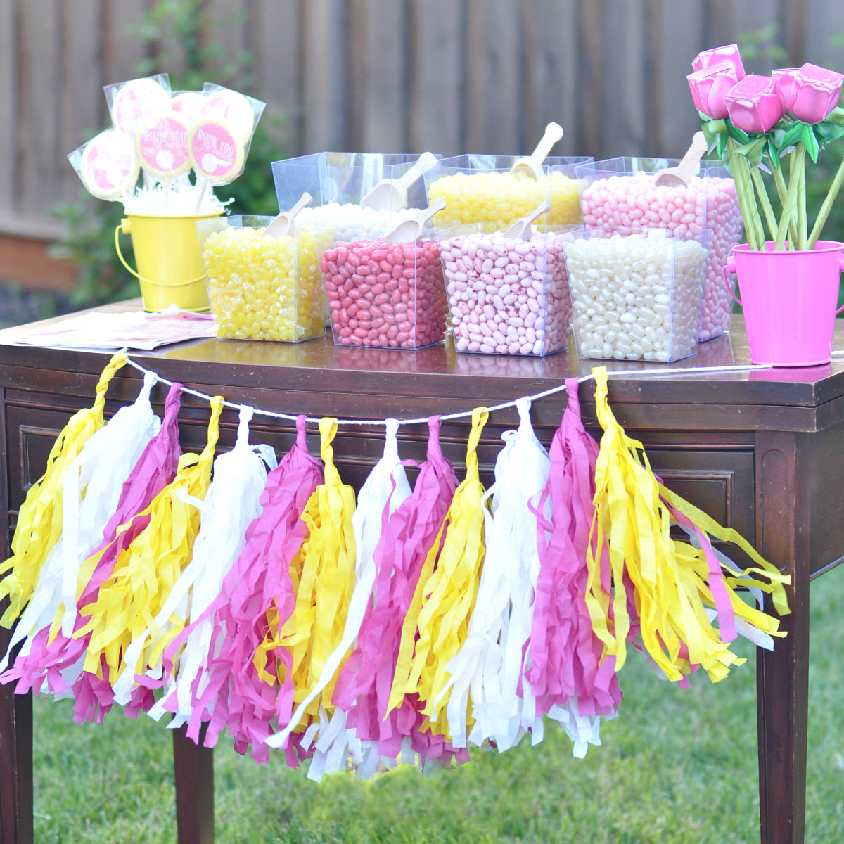 All colours Make your own Paper Tissue Tassel Garland more than 50 colours 5-Pack each