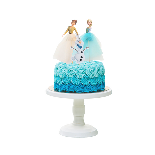 3pcs handmade frozen character cake topper set