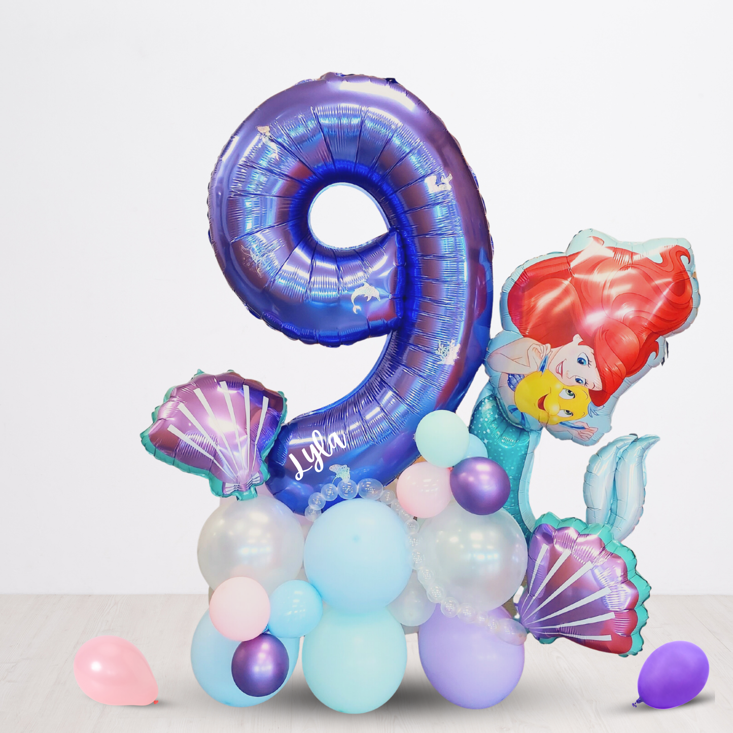 Little mermaid balloon sculpture bouquet