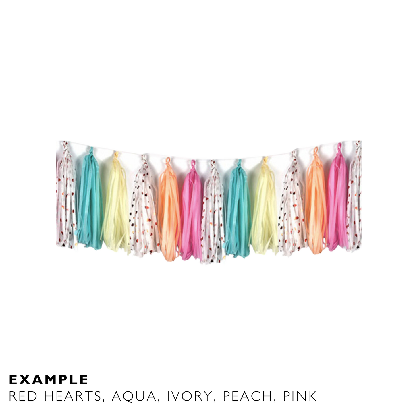 All colours Make your own Paper Tissue Tassel Garland more than 50 colours 5-Pack each