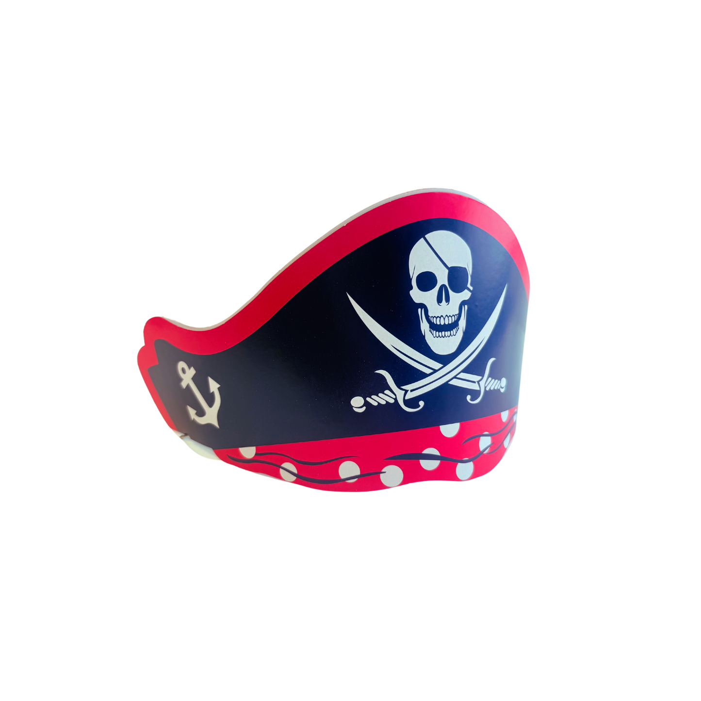 8-pack Pirate themed party adjustable hats