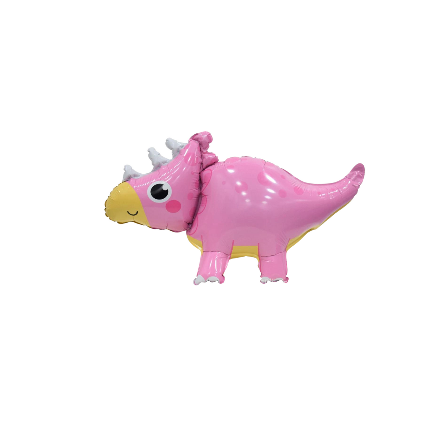 5-pack Pink and yellow dinosaur foil balloons