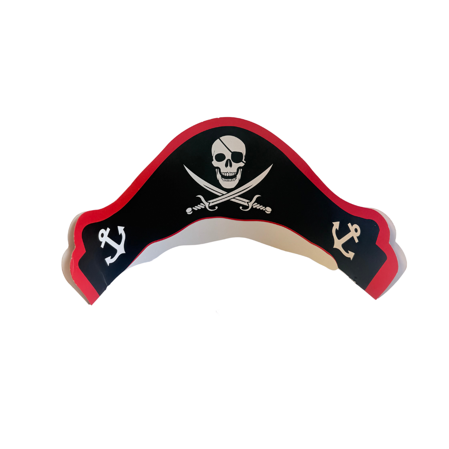 8-pack Pirate themed party adjustable hats