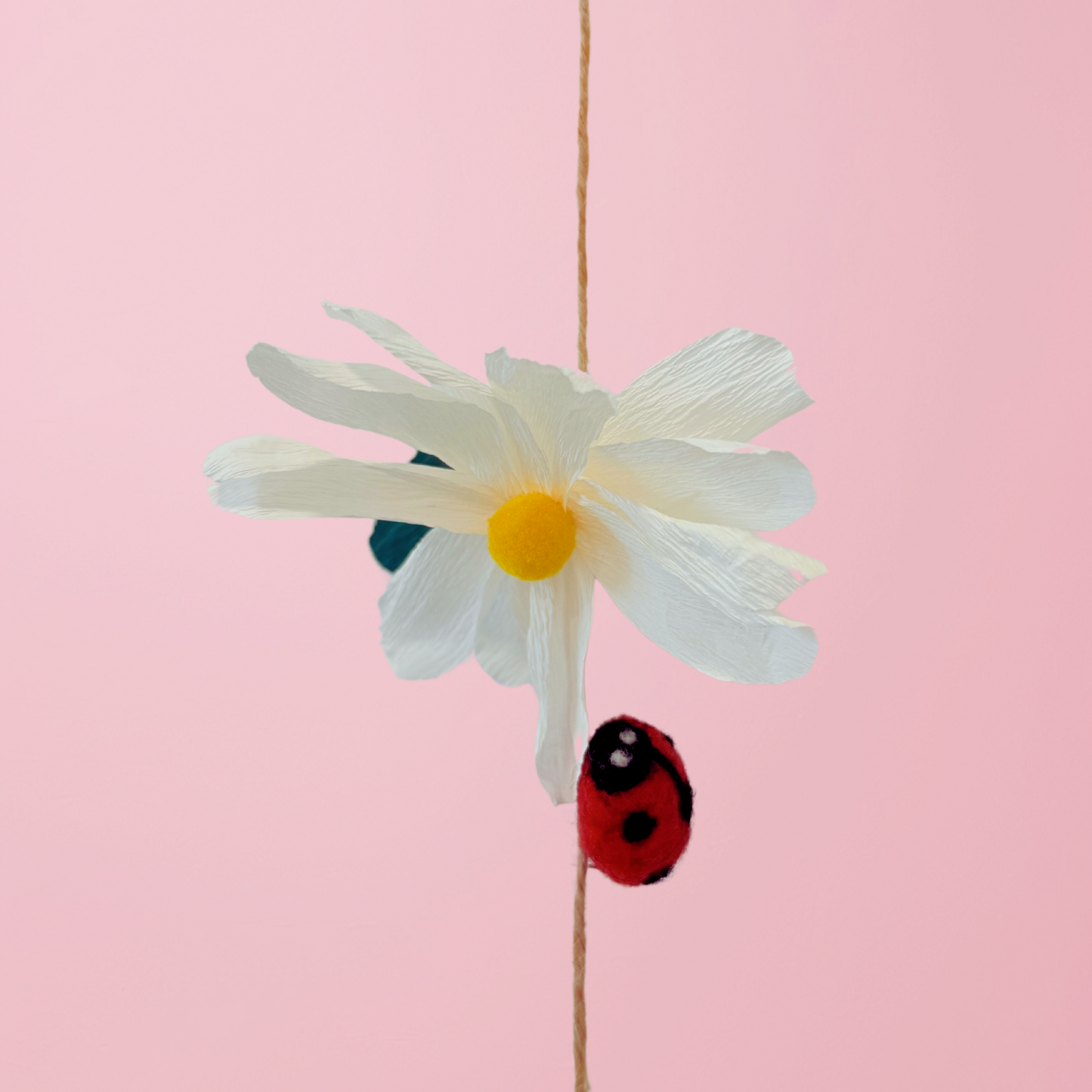 Handmade Girls room fairy party flowers ladybird mushroom hanging streamers decoration