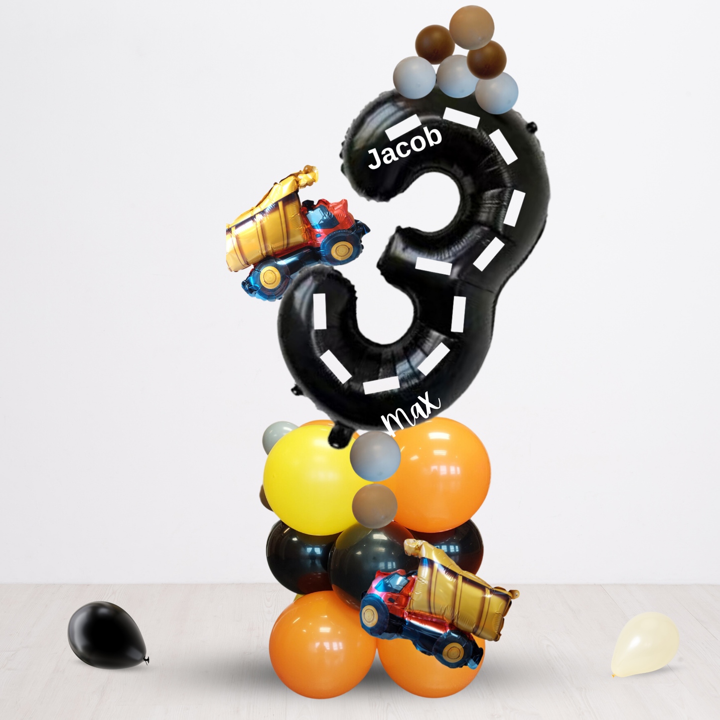 Car Vehicle diggers Birthday Balloon Bouquet Sculpture