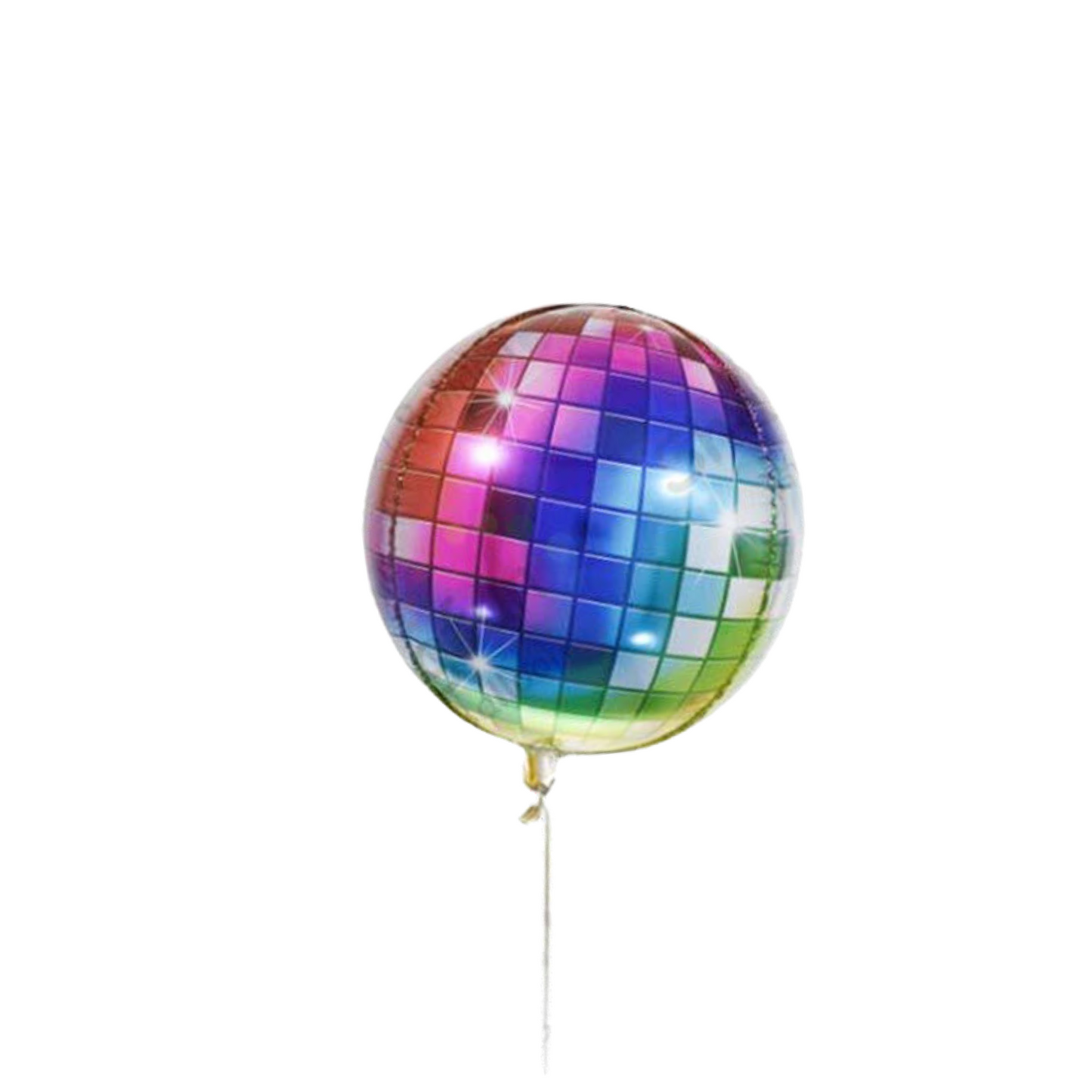 22inch Disco Light Ball Helium Foil Balloon Multi or Silver