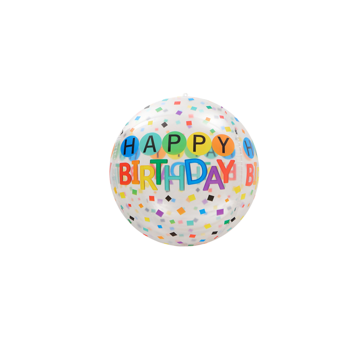 22inch happy birthday print balloon with paper tassel