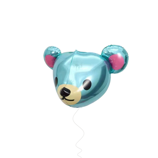 3D Blue Teddy Bear Foil Balloon