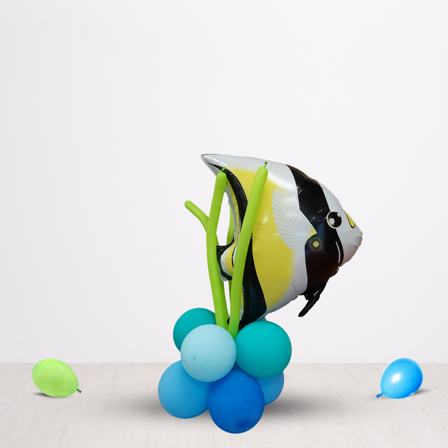 Under the sea fish birthday balloon bouquet