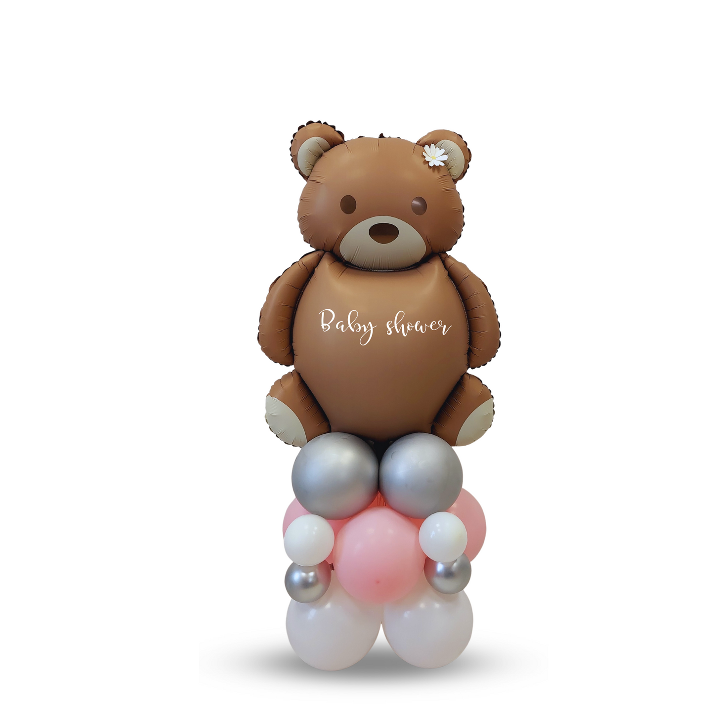 Personalised Teddy bear girls 1st 2nd birthday baby shower christening balloon sculpture bouquet (Copy)