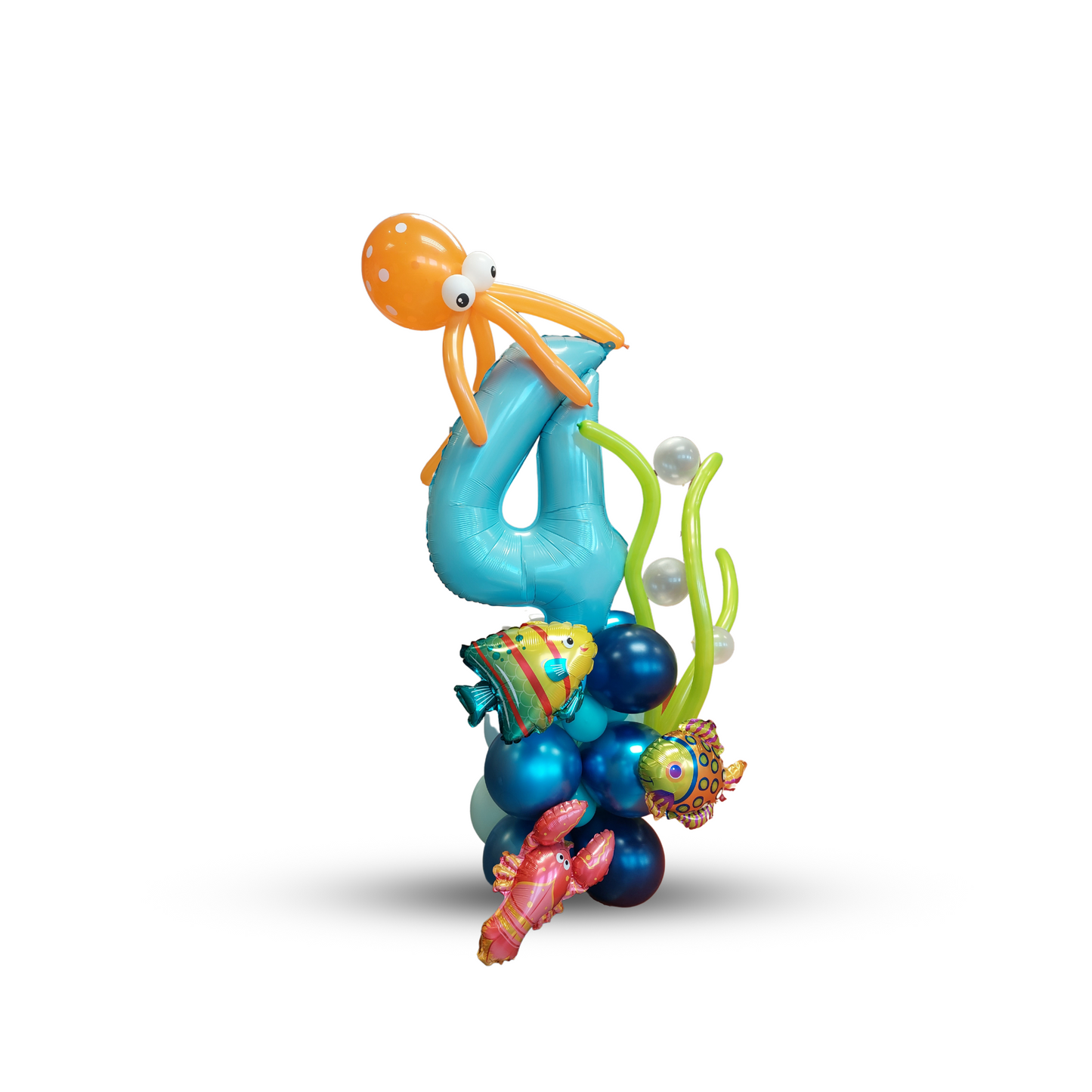 Under the sea world birthday balloon bouquet