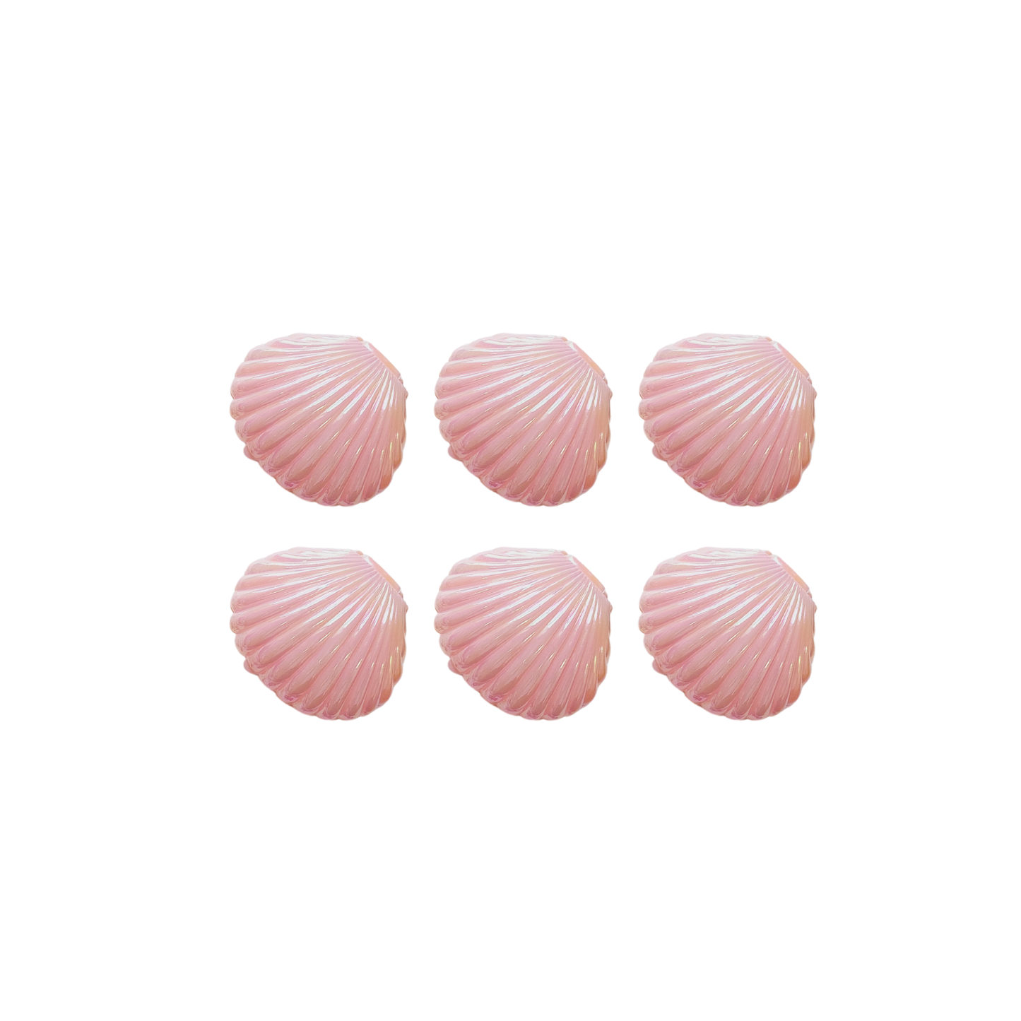 6-pack 12-pack mermaid pink shell jewellery box