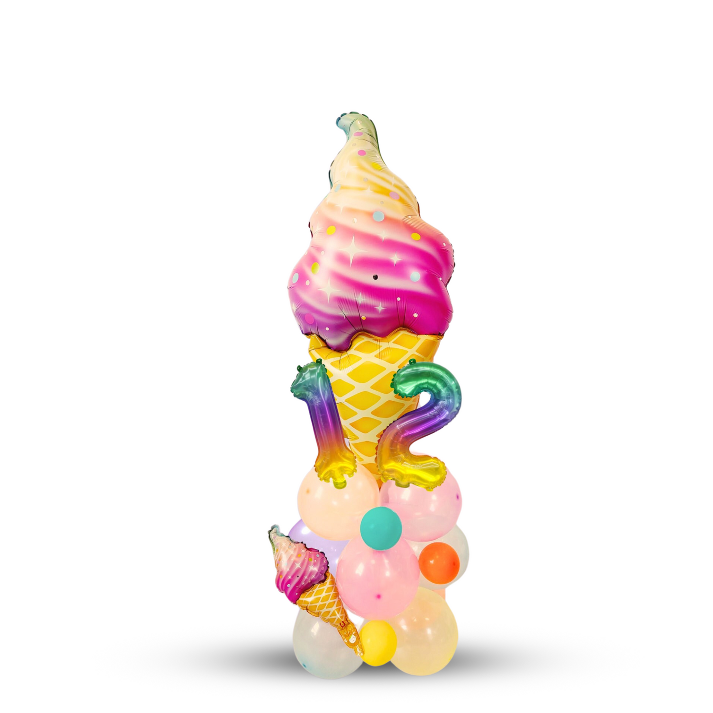 Ice cream girls birthday balloon sculpture bouquet