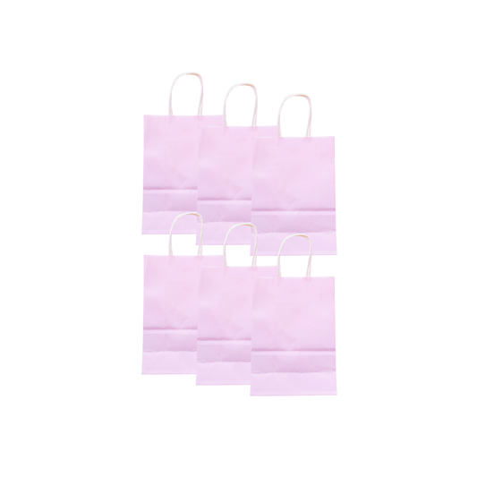 6-pack 12-pack pastel pink party bags