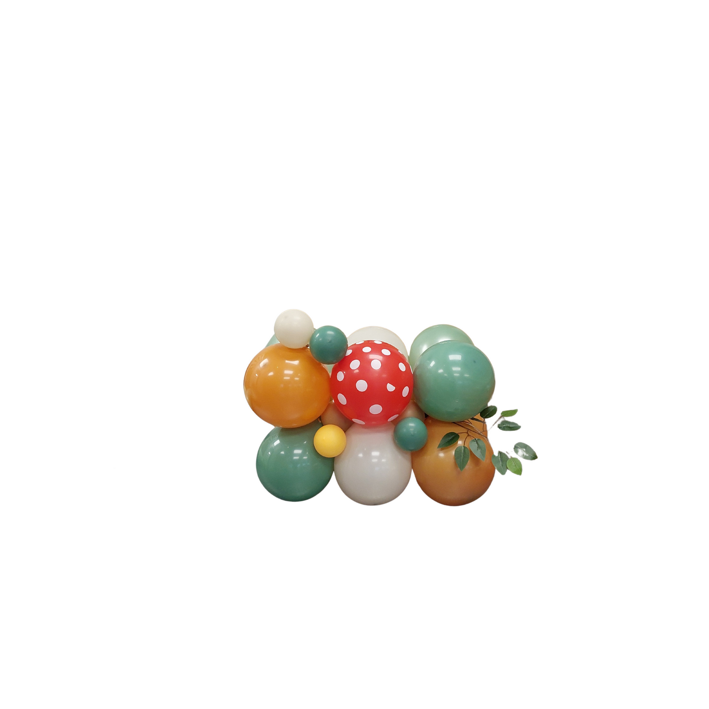 Woodland animals birthday leaves balloon bouquet