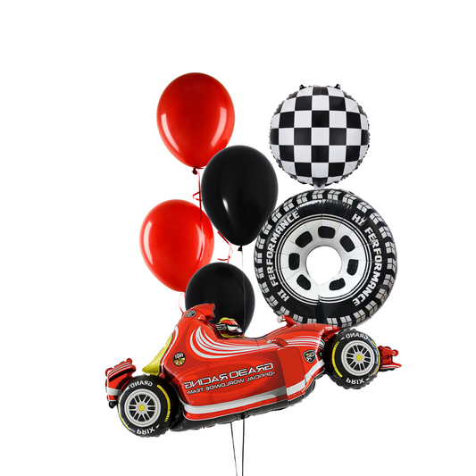 Racing Car Birthday Balloon Bundle