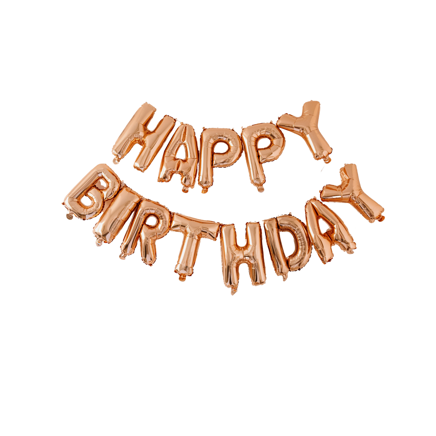 16inch rosegold Happy Birthday balloon garland