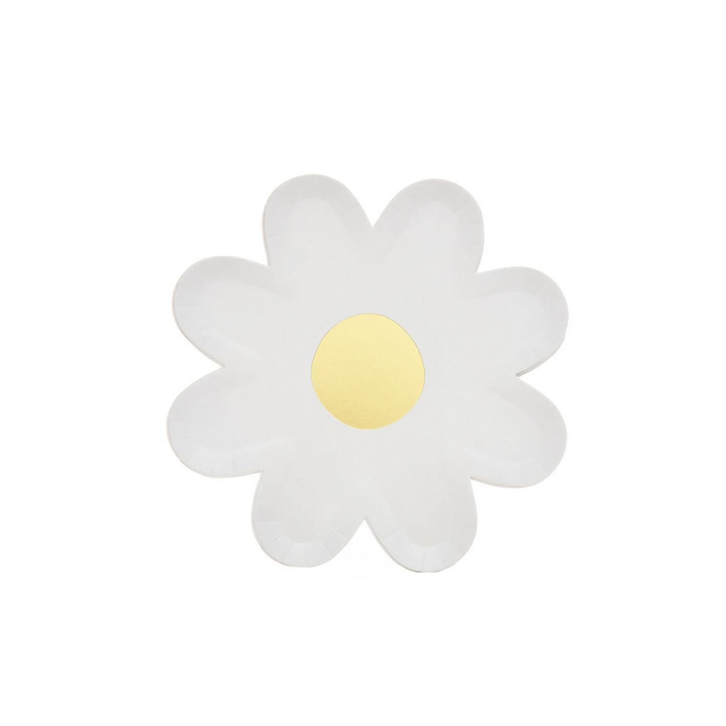 7inch white Daisy plates 8-pack