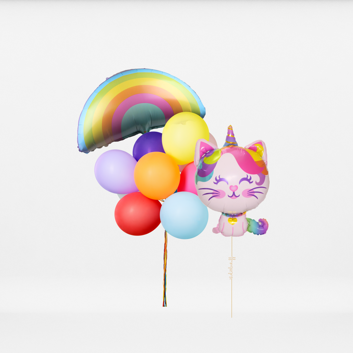 25inch Unicorn Cat Rainbow Balloon Bundle