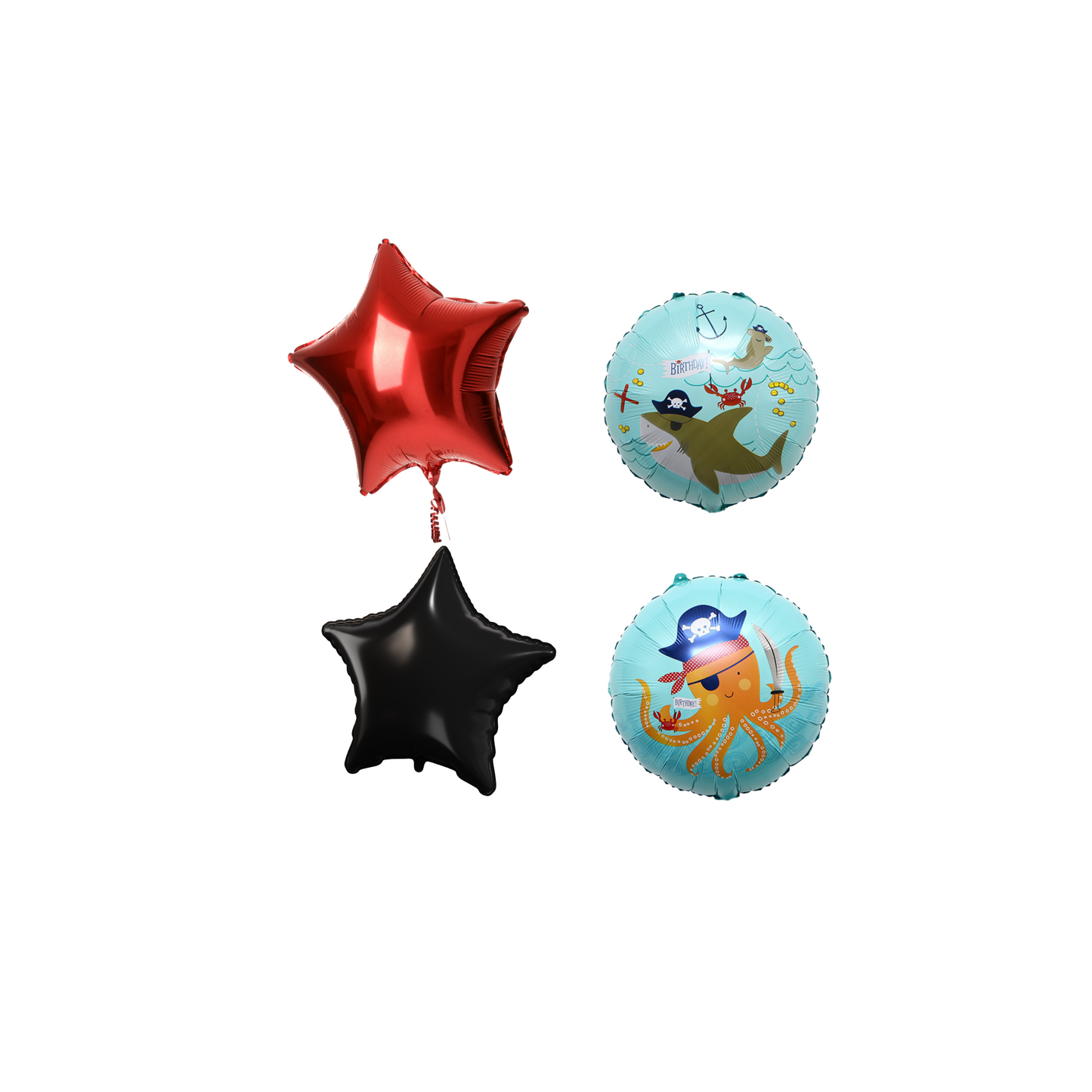 Pirate Shark and Stars Balloon Bundle