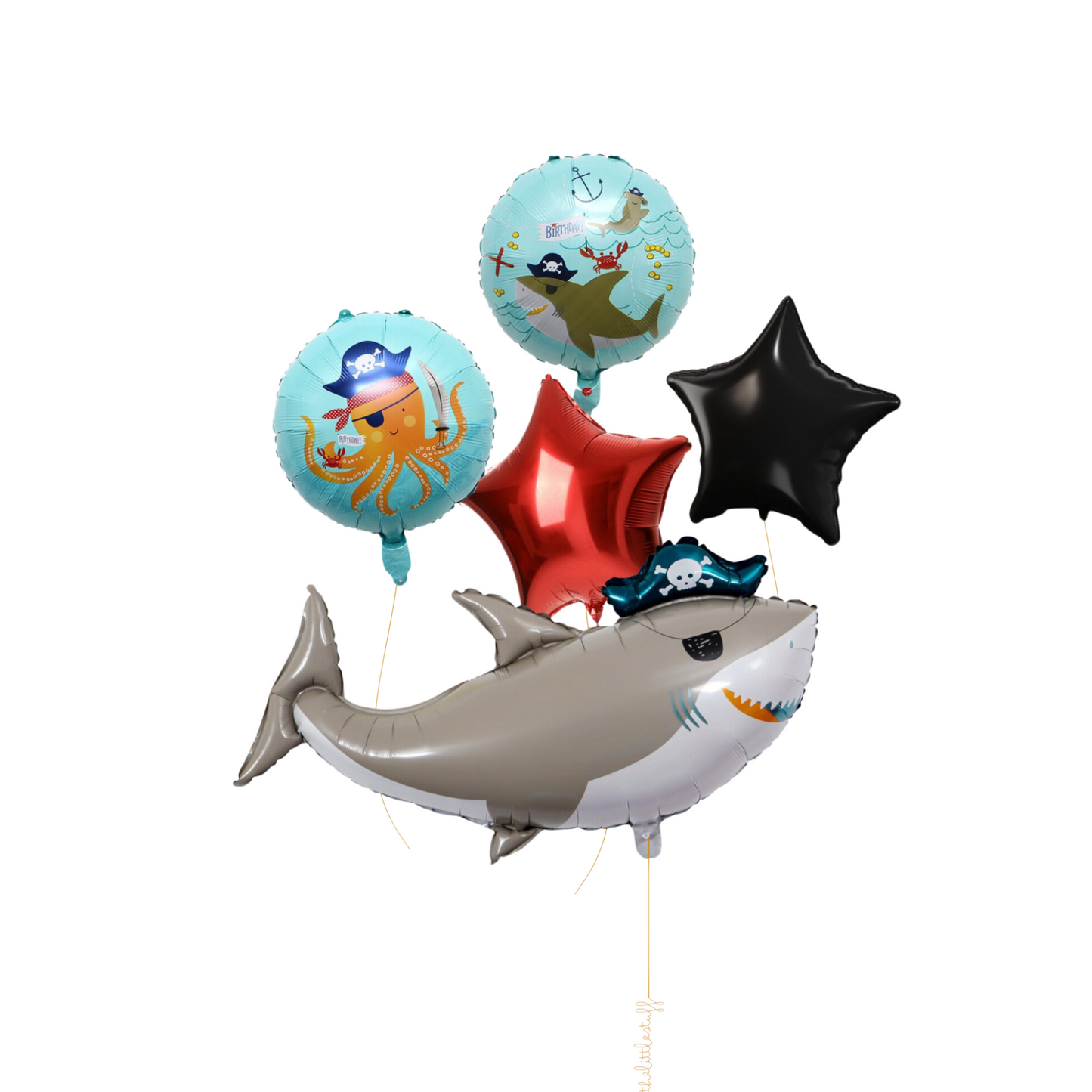 Pirate Shark and Stars Balloon Bundle