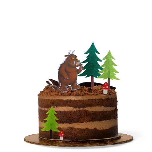 Gruffalo style woodland birthday cake topper set