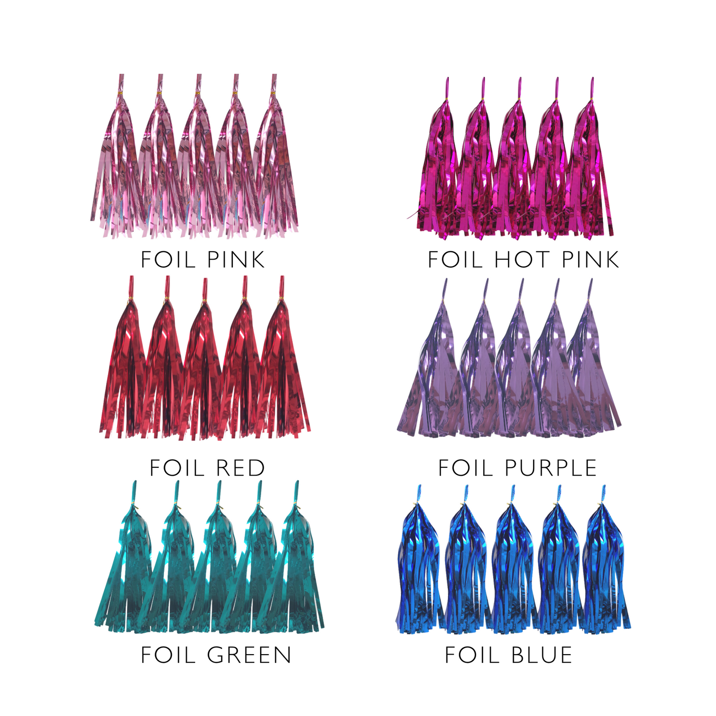 All colours Make your own Paper Tissue Tassel Garland more than 50 colours 5-Pack each