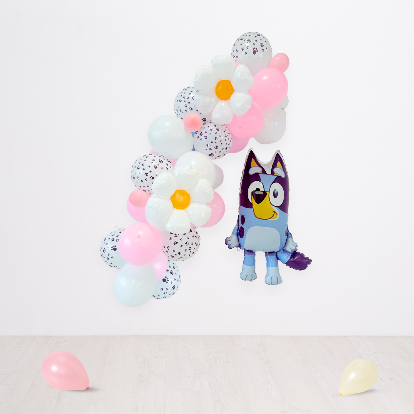 Bluey birthday balloon bouquet sculpture kids boys girls birthdays pink