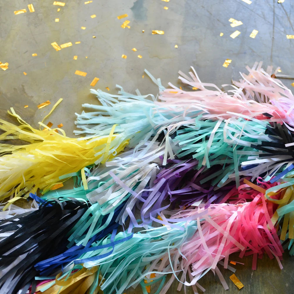 All colours Make your own Paper Tissue Tassel Garland more than 50 colours 5-Pack each