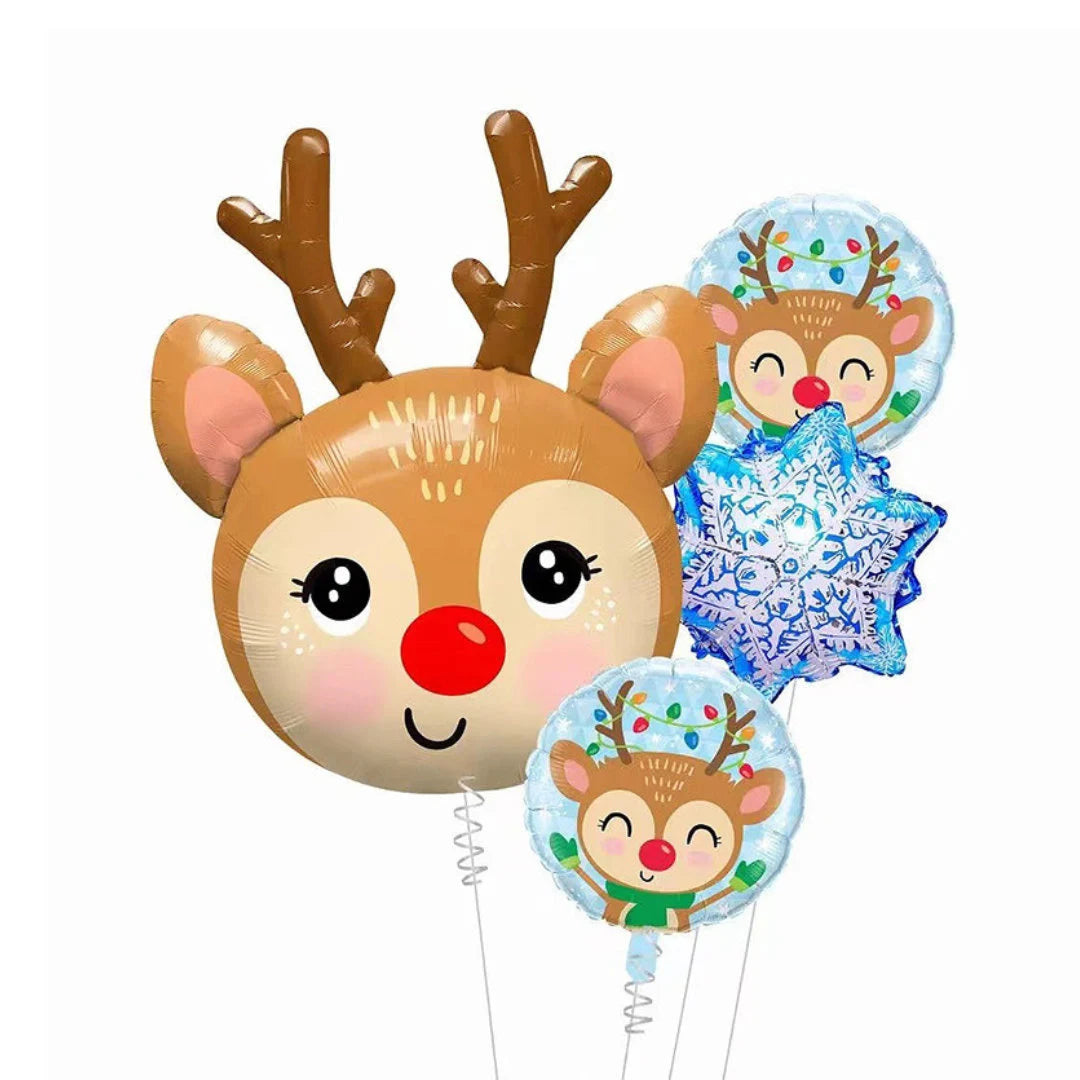 Reindeer Snow flakes Balloon Bundle