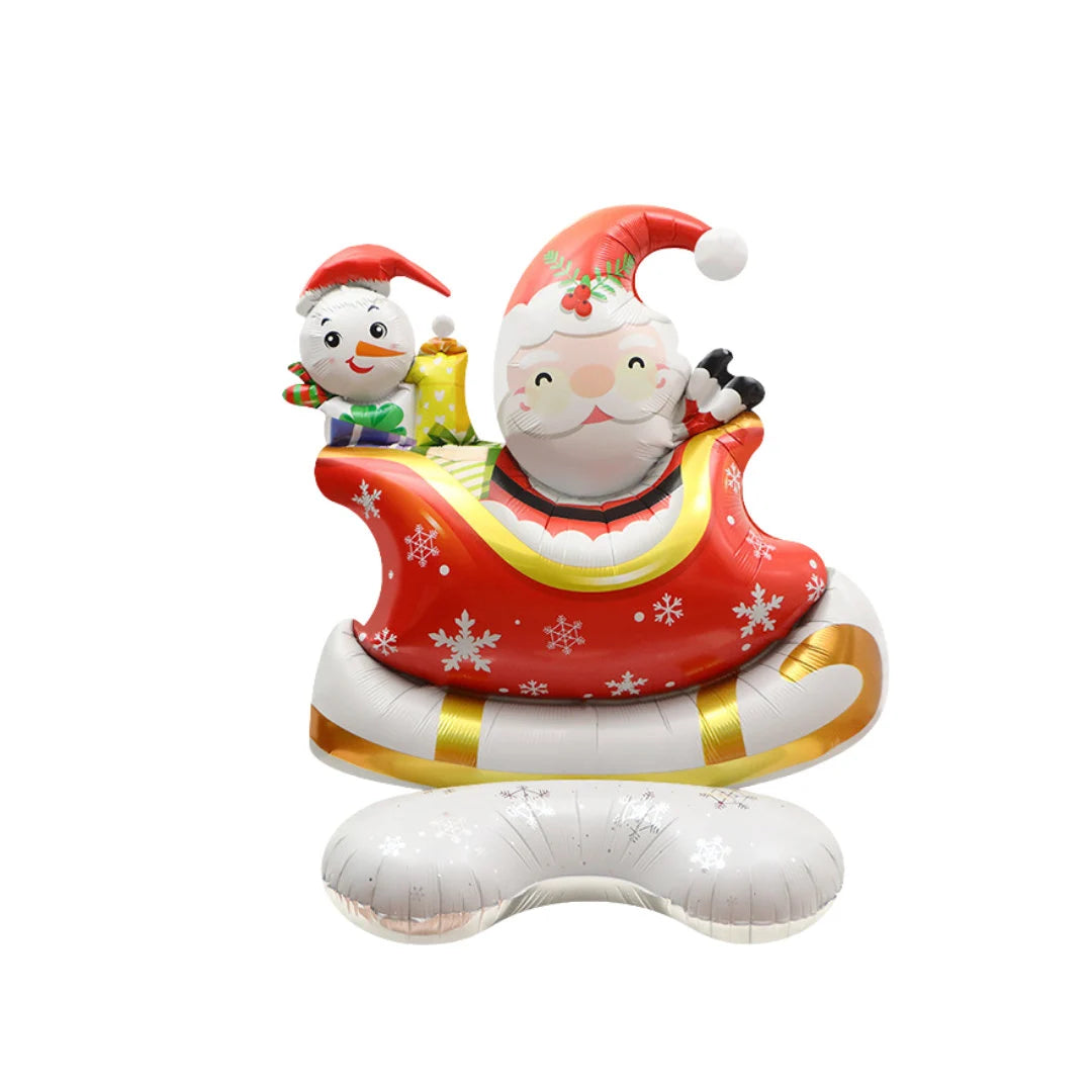 3D 1.2m Christmas tree Foil Balloon Christmas Santa decoration