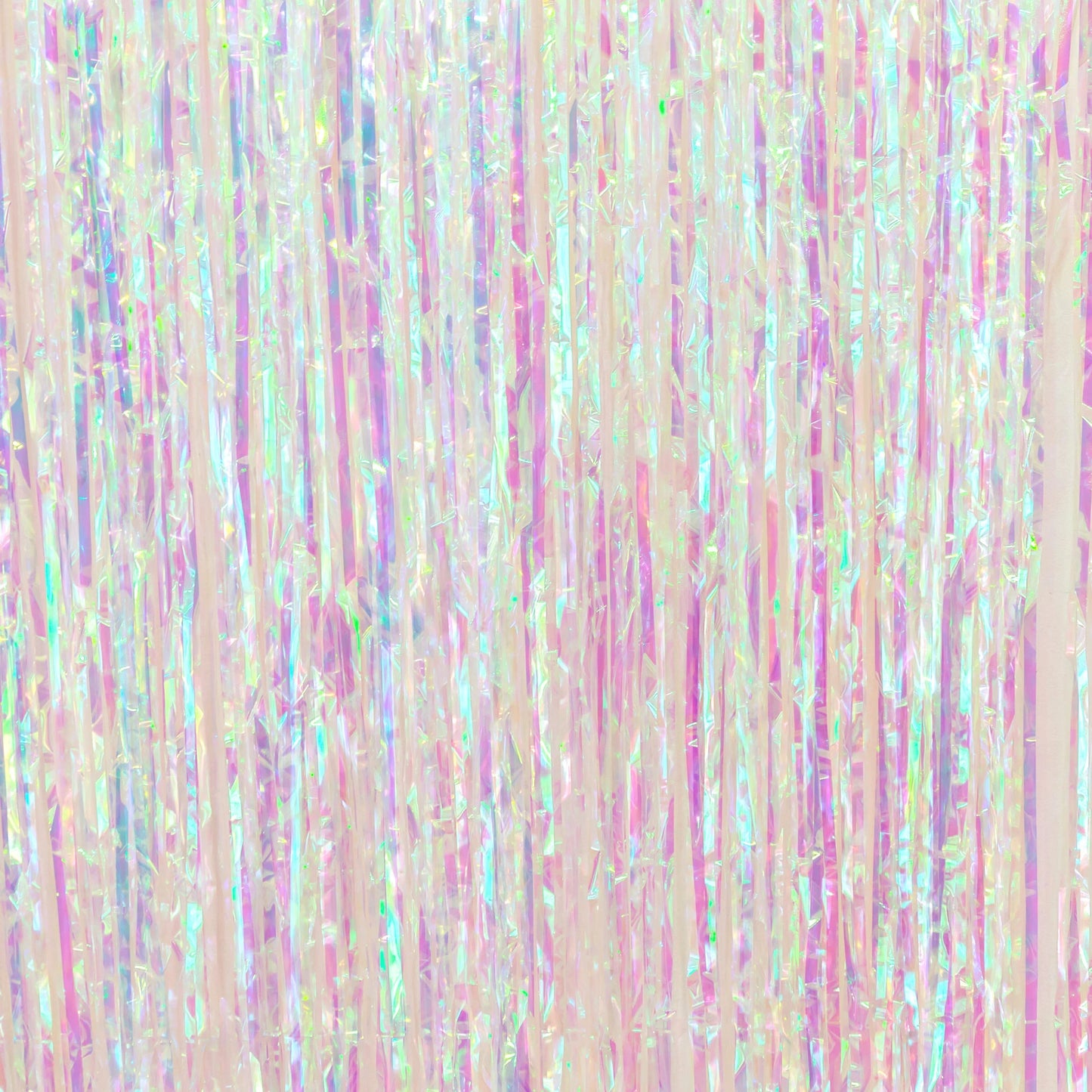 Iridescent Tinsel Foil Curtain Backdrop Decoration