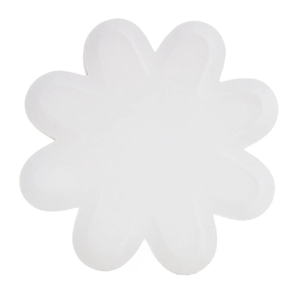 7inch white Daisy plates 8-pack