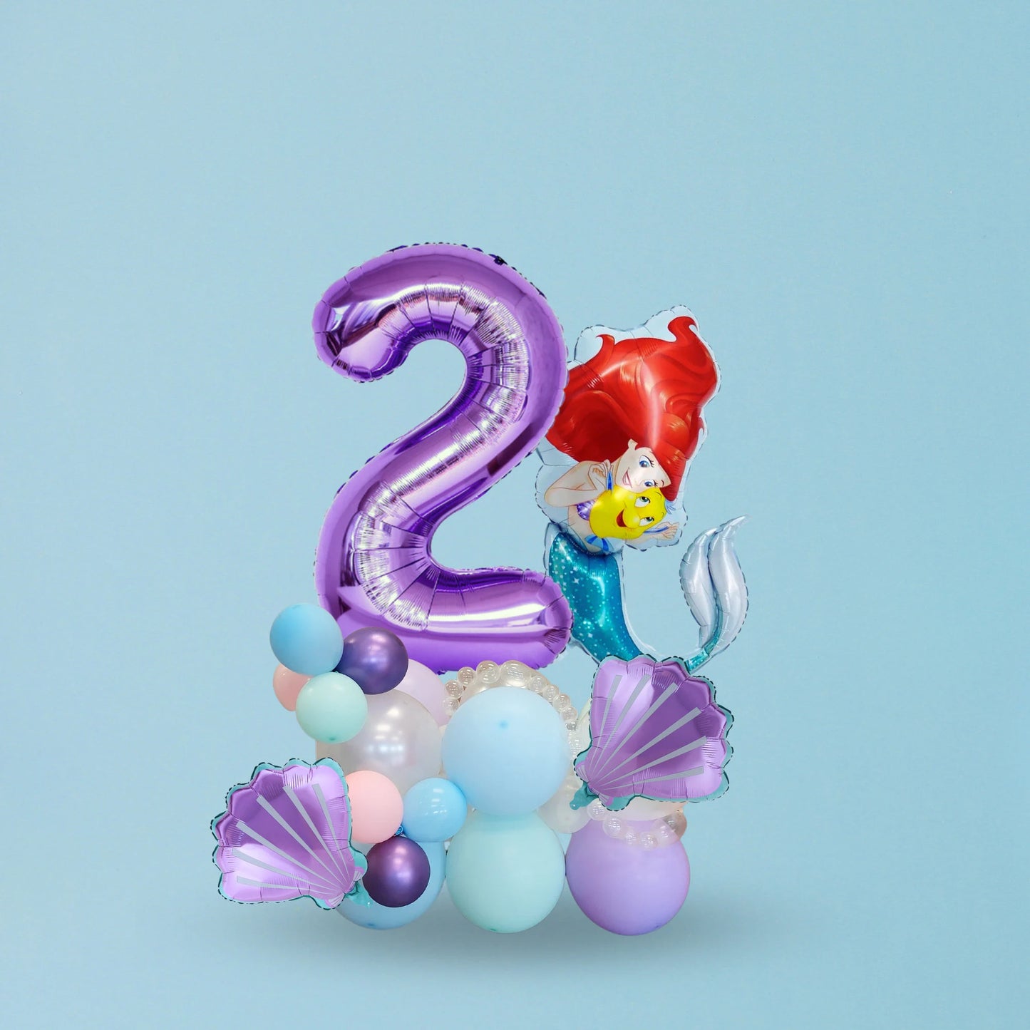 Little mermaid balloon sculpture bouquet