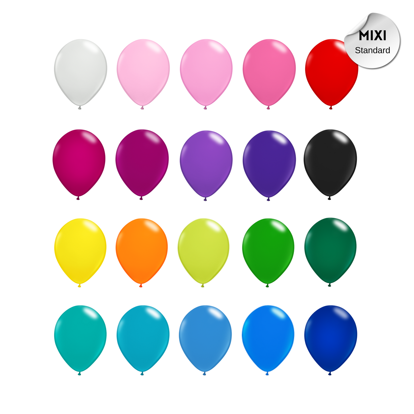 12inch Standard Latex Balloon 5-pack