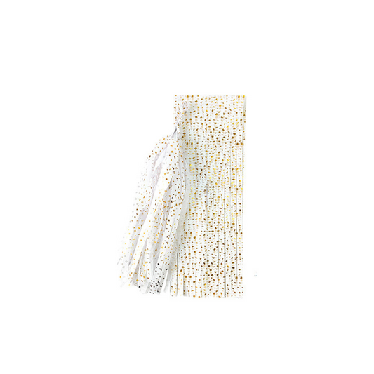 Tissue Paper Tassel 5-Pack Gold Confetti