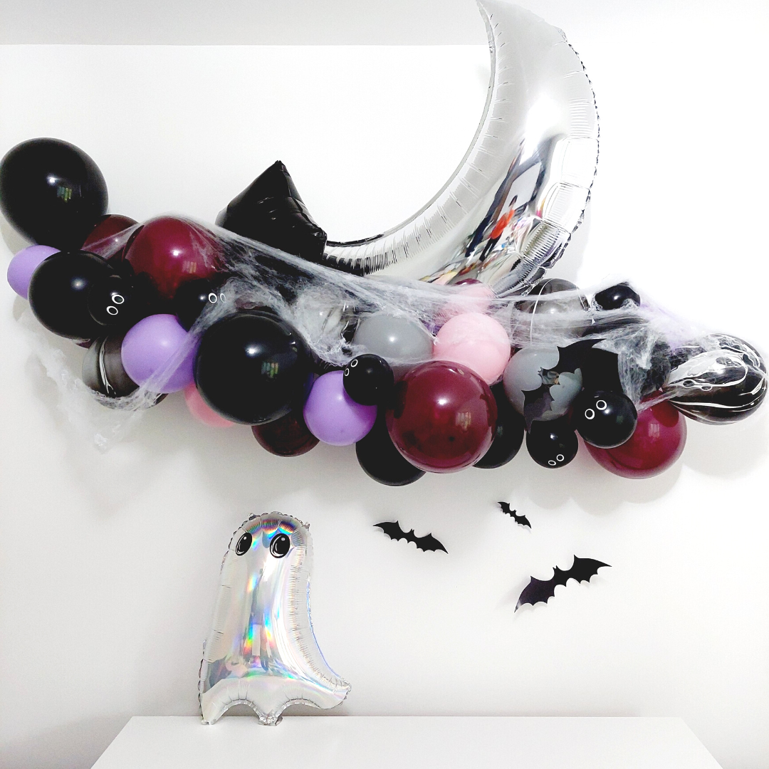 Halloween DIY monster balloon garland