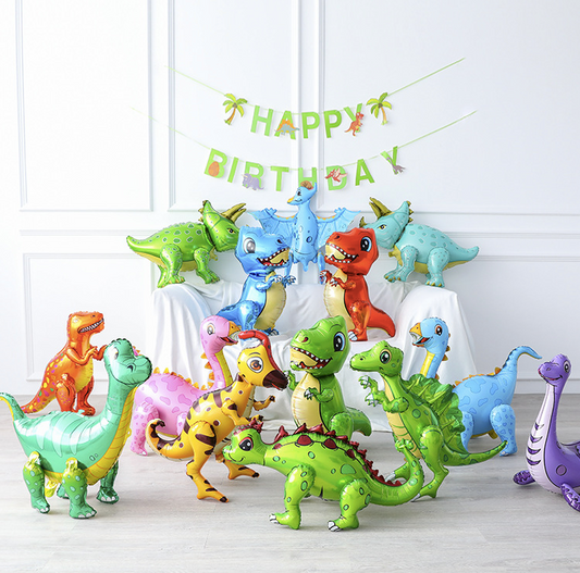 Dinosaur foil balloons