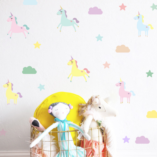 Unicorn removable wall stickers