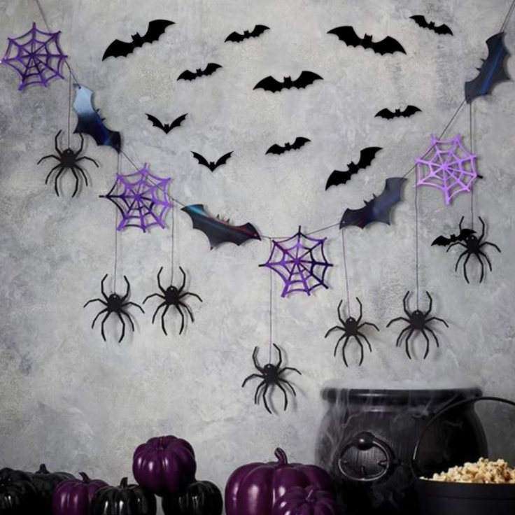 Halloween bats wall stickers